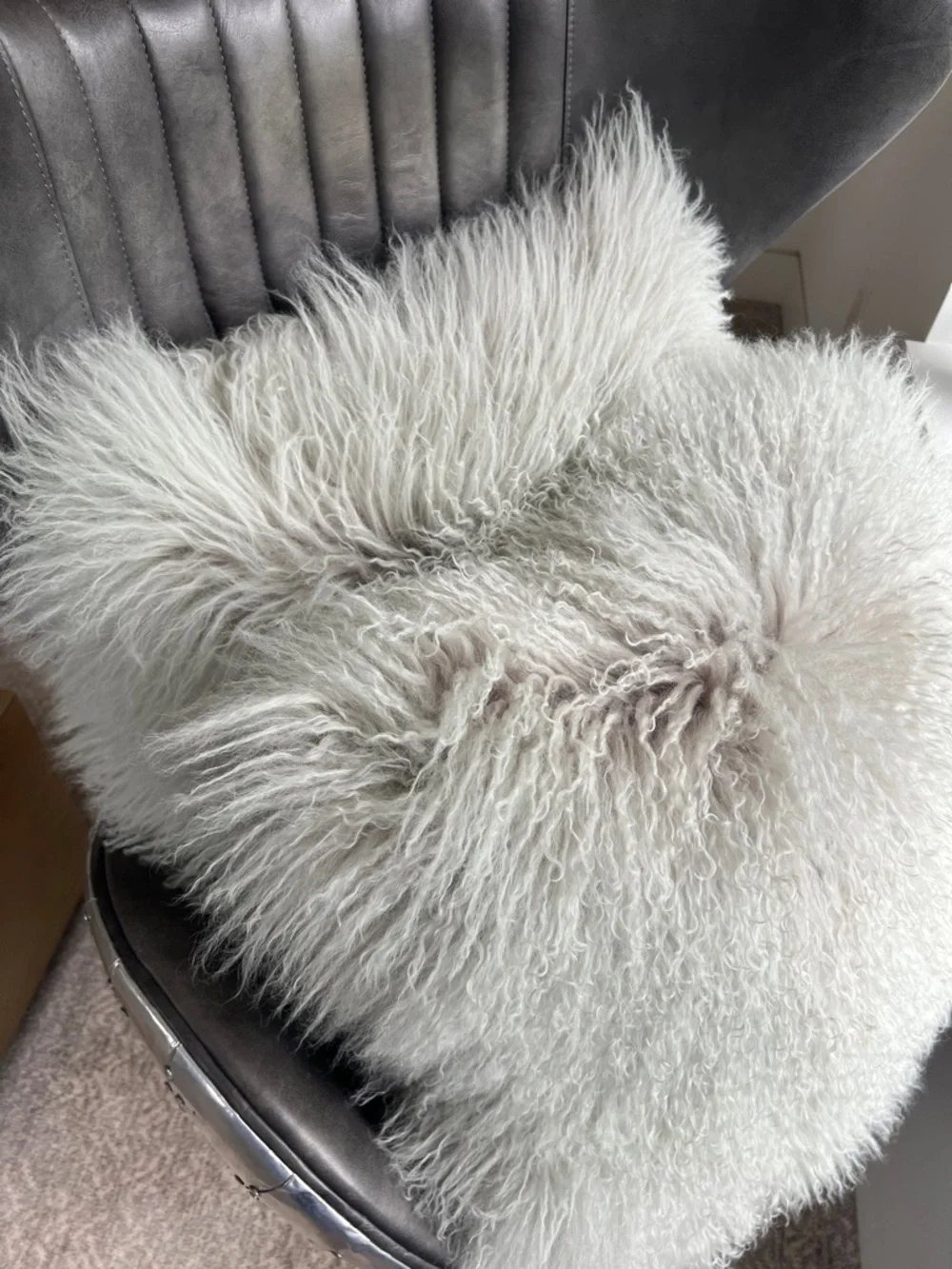 Z Gallerie Sheepskin Accent Pillow